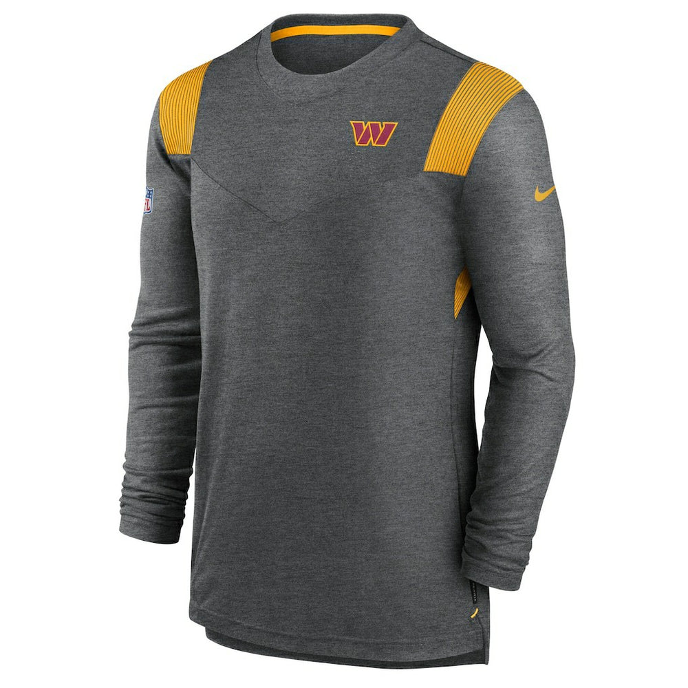 Washington Commanders Player Performance Long Sleeve T-Shirt Heather Charcoal - Nike