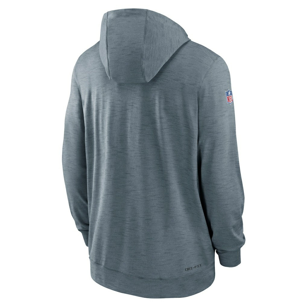 Minnesota Vikings 2022/23 Sideline Pop Performance Full-Zip Hoodie Gray - Nike
