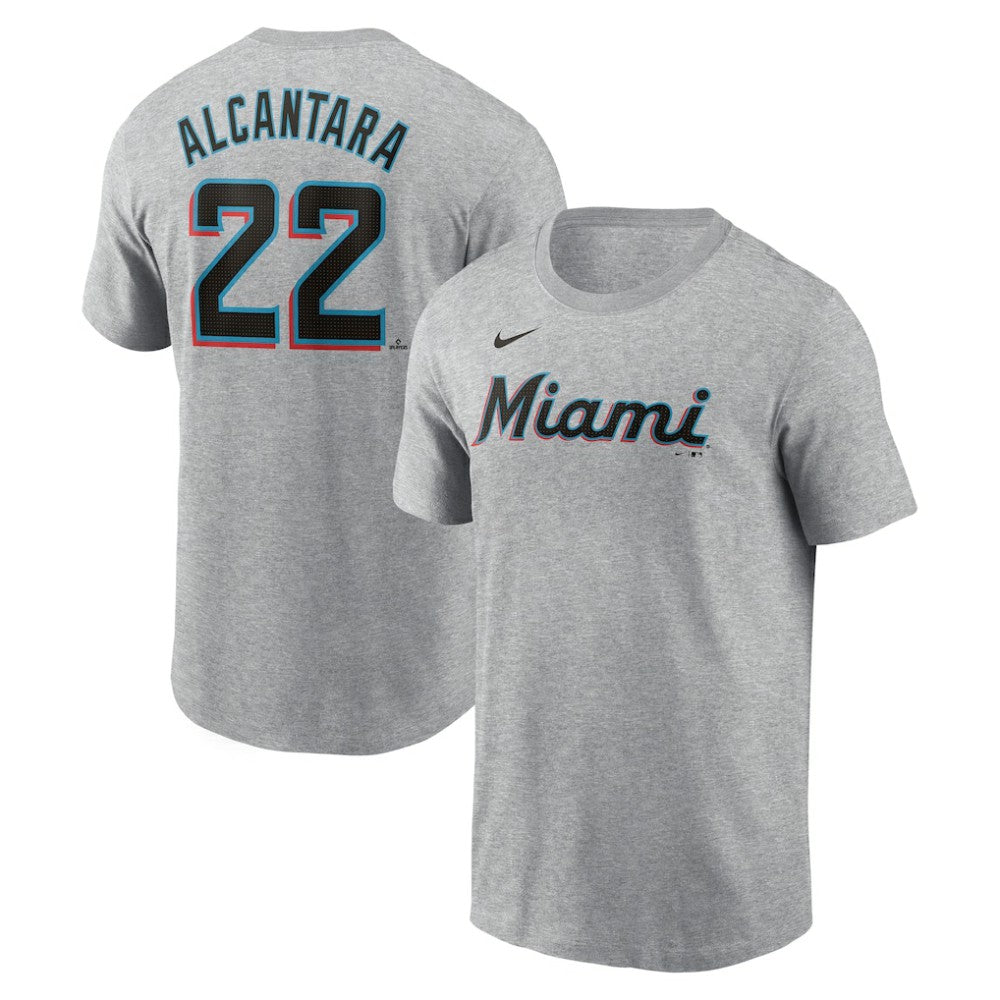 Sandy Alcantara Miami Marlins Nike Fuse Name & Number T-Shirt for sale