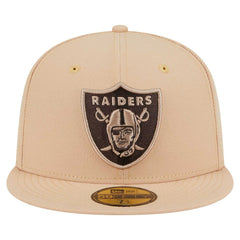 Las Vegas Raiders New Era Candied Pecan 59FIFTY Fitted Hat Tan - NFL