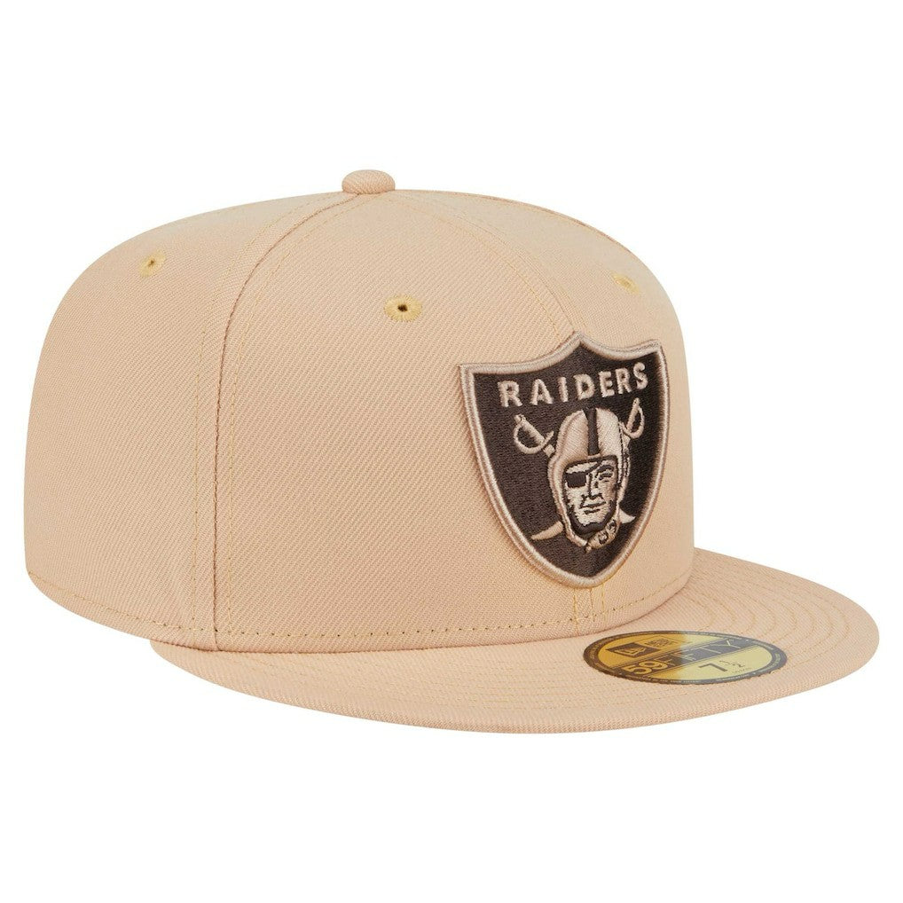 Las Vegas Raiders New Era Candied Pecan 59FIFTY Fitted Hat Tan - NFL