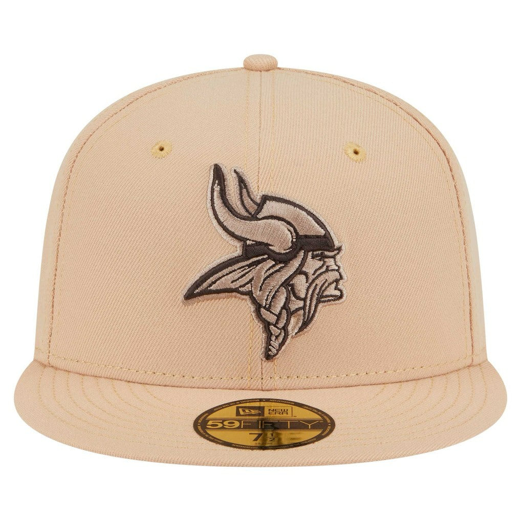 Minnesota Vikings New Era Candied Pecan 59FIFTY Fitted Hat Tan - NFL