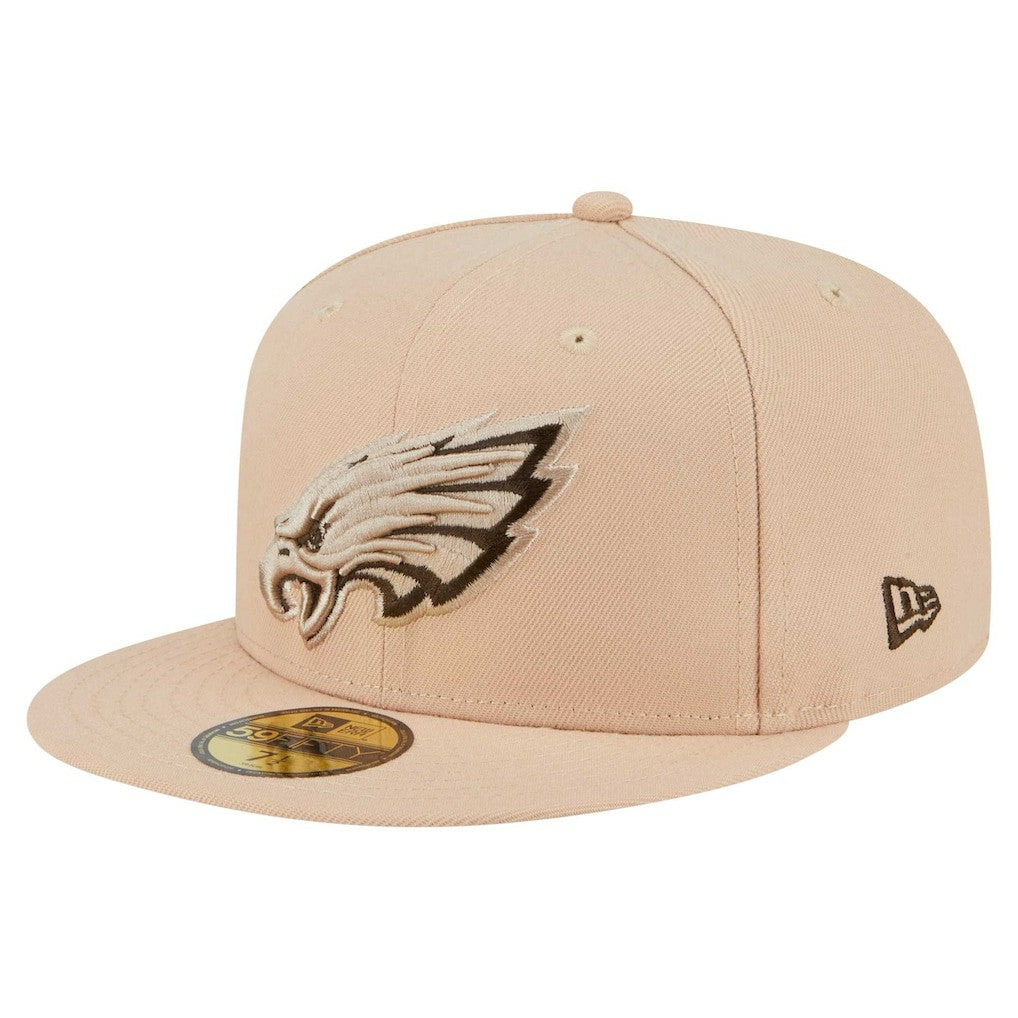 Philadelphia Eagles New Era Candied Pecan 59FIFTY Fitted Hat Tan - NFL