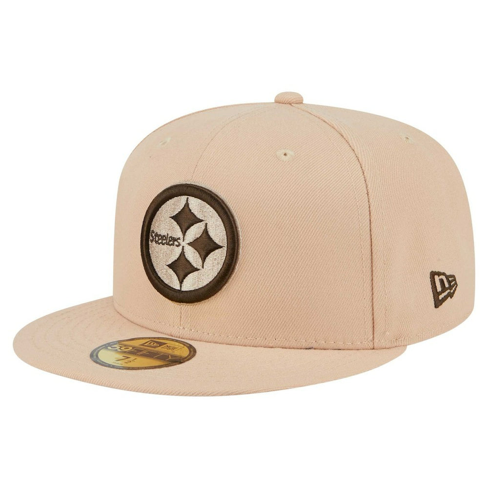 Pittsburgh Steelers New Era Candied Pecan 59FIFTY Fitted Hat Tan - NFL