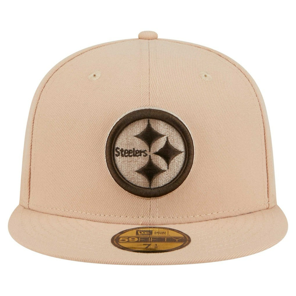 Pittsburgh Steelers New Era Candied Pecan 59FIFTY Fitted Hat Tan - NFL