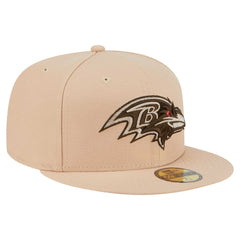 Baltimore Ravens New Era Candied Pecan 59FIFTY Fitted Hat Tan - NFL
