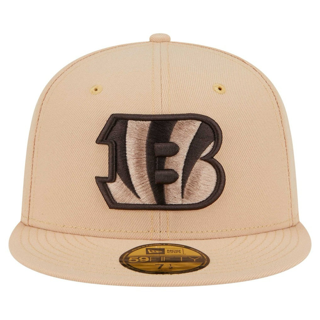 Cincinnati Bengals New Era Candied Pecan 59FIFTY Fitted Hat Tan - NFL