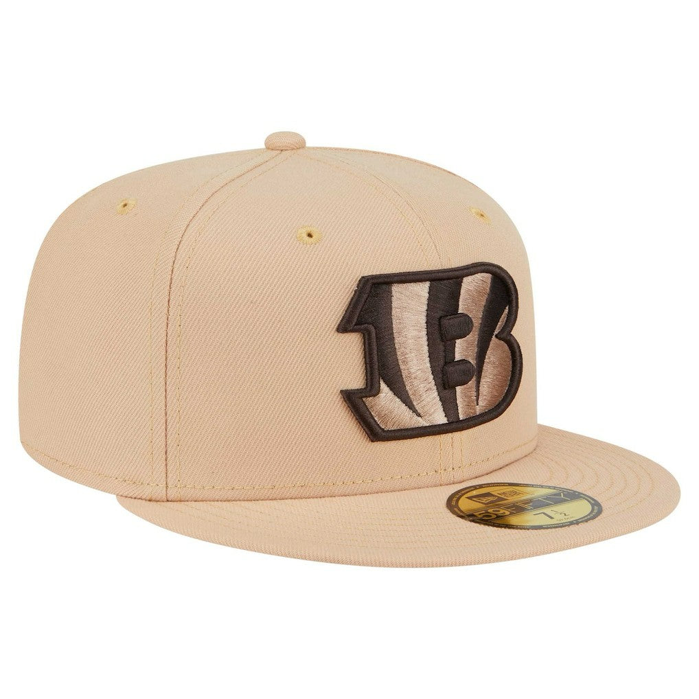 Cincinnati Bengals New Era Candied Pecan 59FIFTY Fitted Hat Tan - NFL