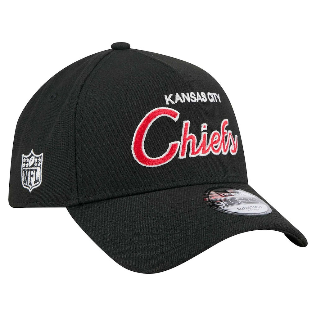 Kansas City Chiefs New Era Smith 9FORTY Adjustable hat Black - NFL