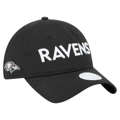 Baltimore Ravens New Era Women's Cece 9TWENTY Adjustable Hat Black - NFL
