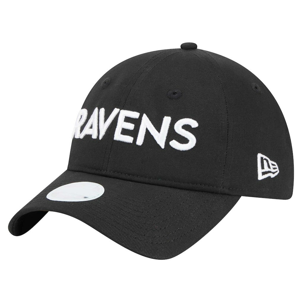 Baltimore Ravens New Era Women's Cece 9TWENTY Adjustable Hat Black - NFL