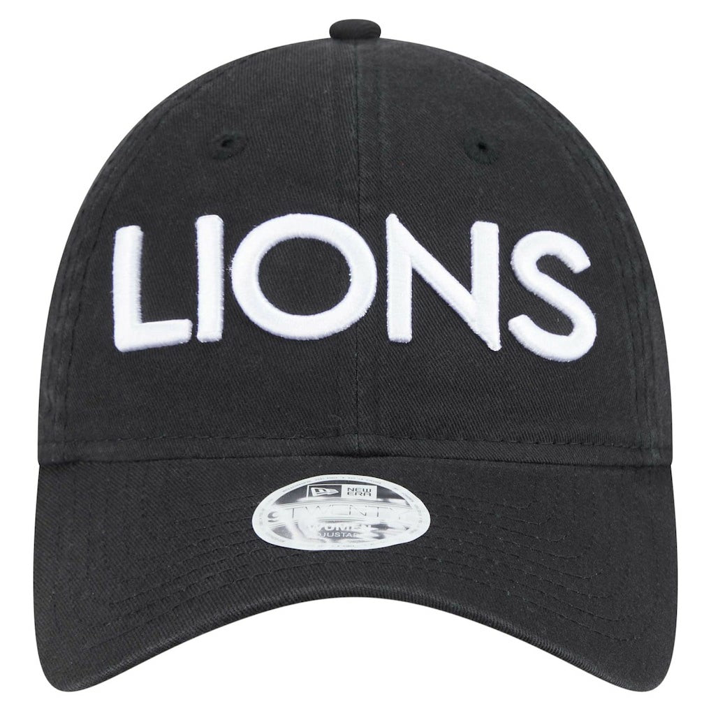 Detroit Lions New Era Women's Cece 9TWENTY Adjustable Hat Black - NFL