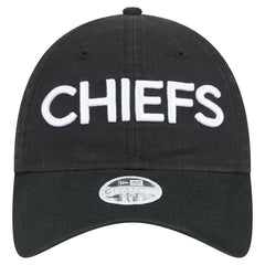 Kansas City Chiefs New Era Women's Cece 9TWENTY Adjustable Hat Black - NFL