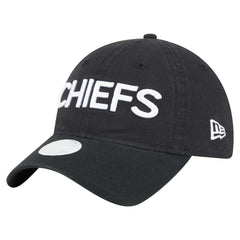 Kansas City Chiefs New Era Women's Cece 9TWENTY Adjustable Hat Black - NFL