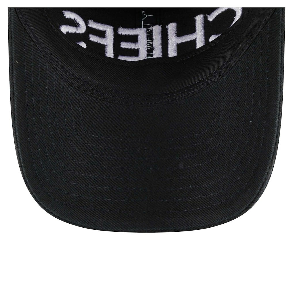 Kansas City Chiefs New Era Women's Cece 9TWENTY Adjustable Hat Black - NFL