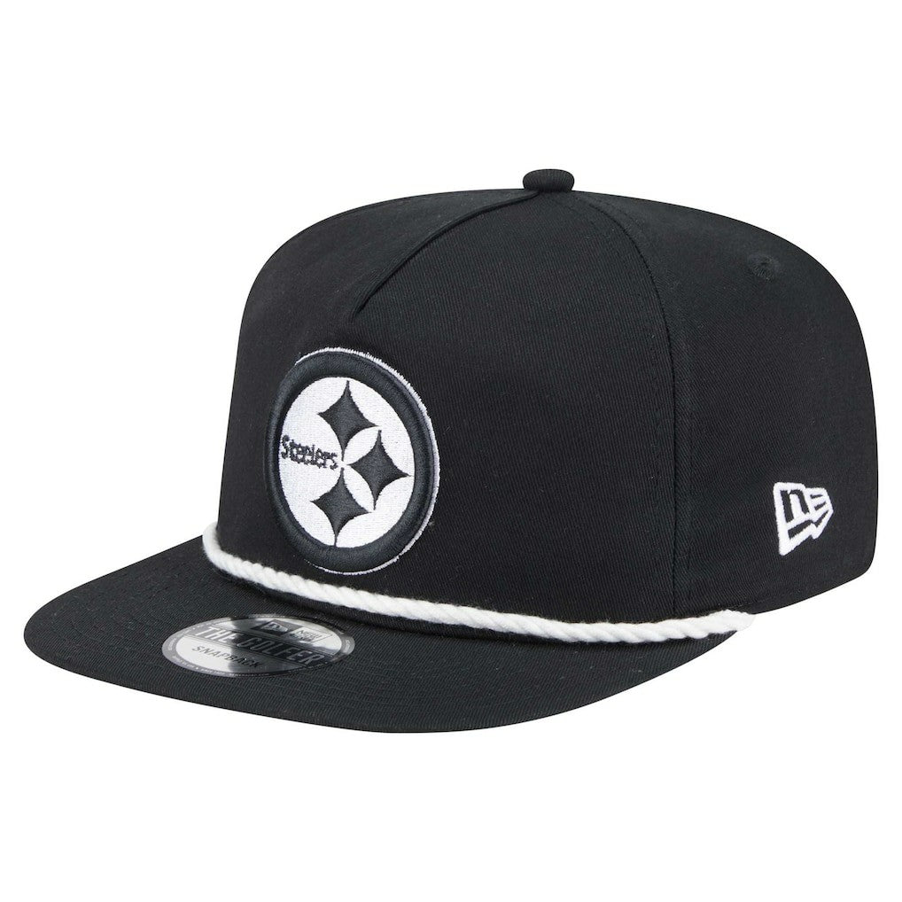 Pittsburgh Steelers New Era B-Dub Golfer Snapback Hat Black - NFL