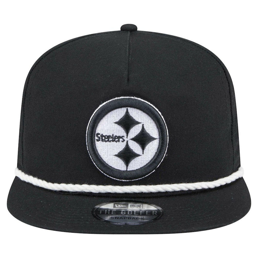 Pittsburgh Steelers New Era B-Dub Golfer Snapback Hat Black - NFL