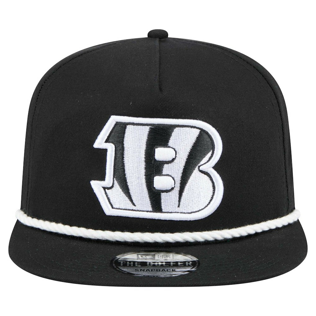 Cincinnati Bengals New Era B-Dub Golfer Snapback Hat Black - NFL