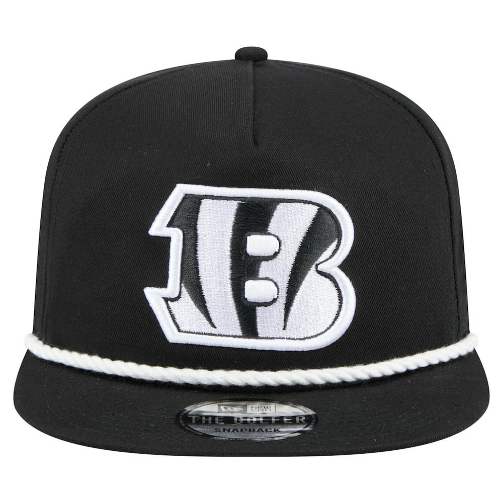 Cincinnati Bengals New Era B-Dub Golfer Snapback Hat Black - NFL