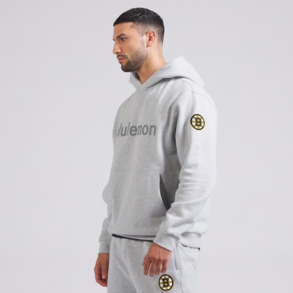 Boston Bruins lululemon Steady State Pullover Hoodie Heathered Silver Drop