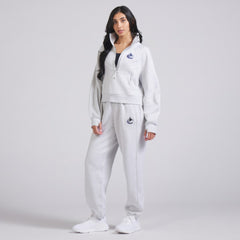 Vancouver Canucks - lululemon Women's Scuba Oversized Half Zip Top Heather Gray