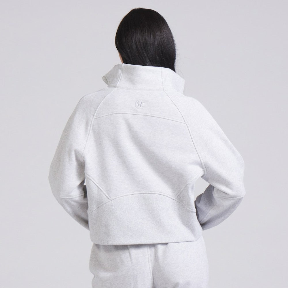 Vancouver Canucks - lululemon Women's Scuba Oversized Half Zip Top Heather Gray