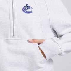 Vancouver Canucks - lululemon Women's Scuba Oversized Half Zip Top Heather Gray