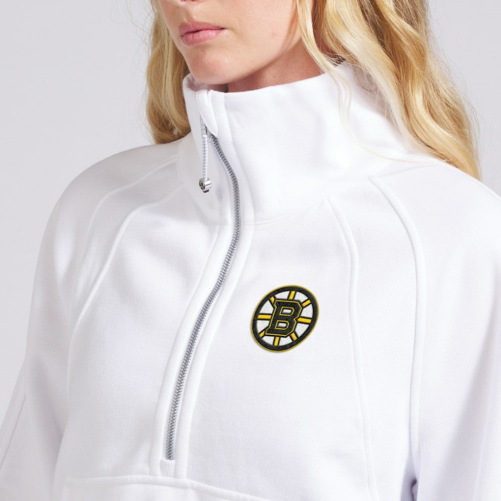 Boston Bruins lululemon Women's Scuba Oversized Half Zip Top White