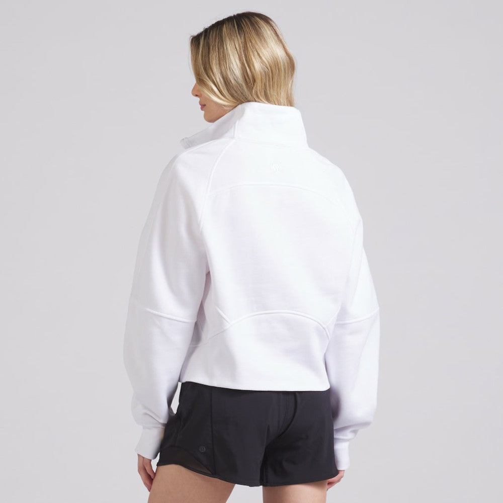 Chicago Blackhawks lululemon Women's Scuba Oversized Half Zip Top White