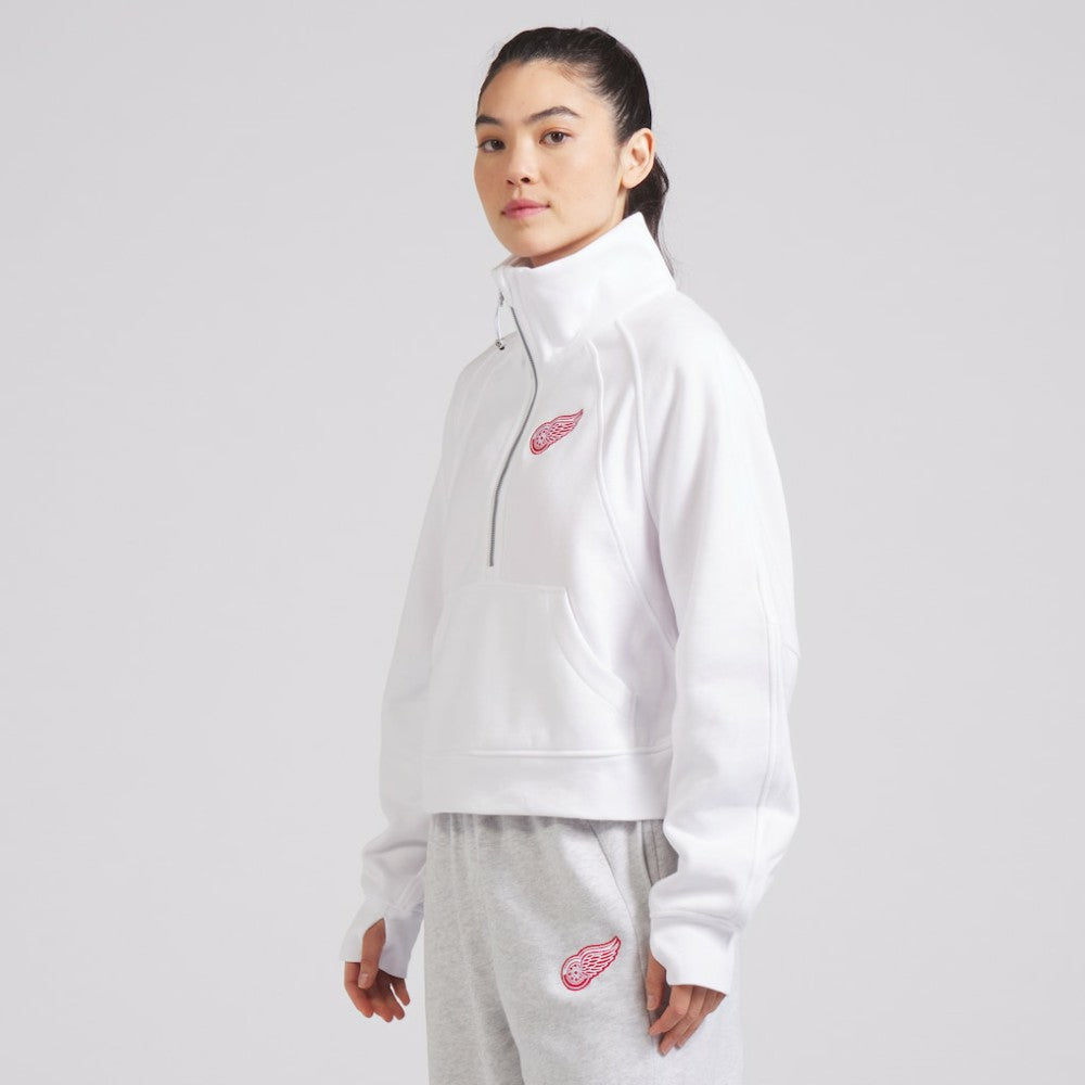 Detroit Red Wings - lululemon Women's Scuba Oversized Half Zip Top White