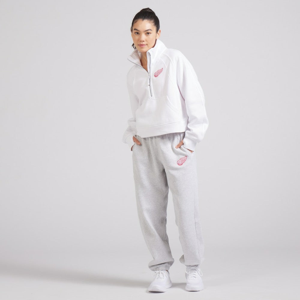Detroit Red Wings - lululemon Women's Scuba Oversized Half Zip Top White