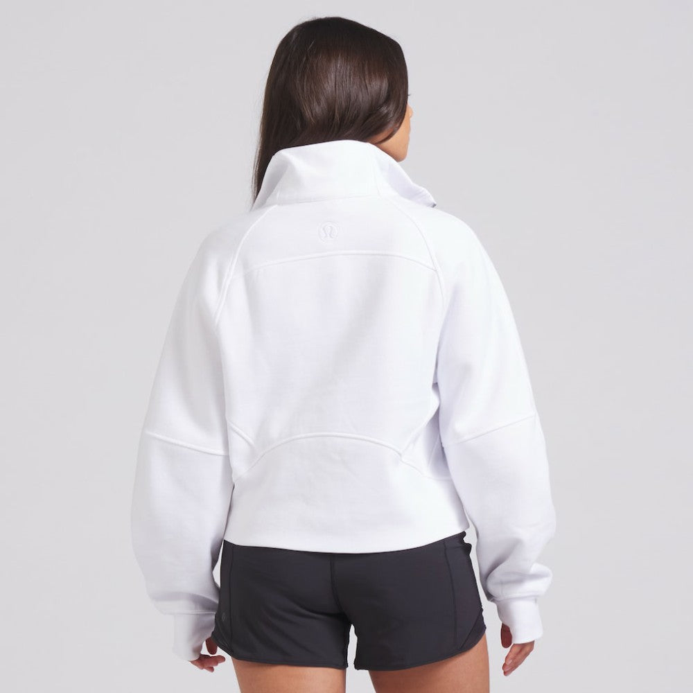 Edmonton Oilers - lululemon Women's Scuba Oversized Half Zip Top White