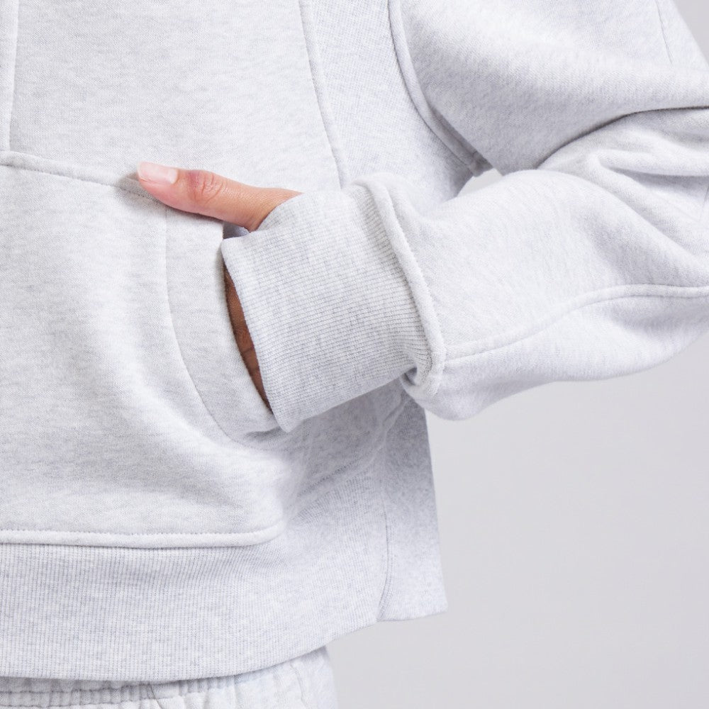 Edmonton Oilers - lululemon Women's Scuba Oversized Half Zip Top Heather Gray