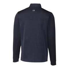 Detroit Tigers Cutter & Buck Big & Tall Traverse Stripe Stretch DryTec Quarter-Zip Top Sale