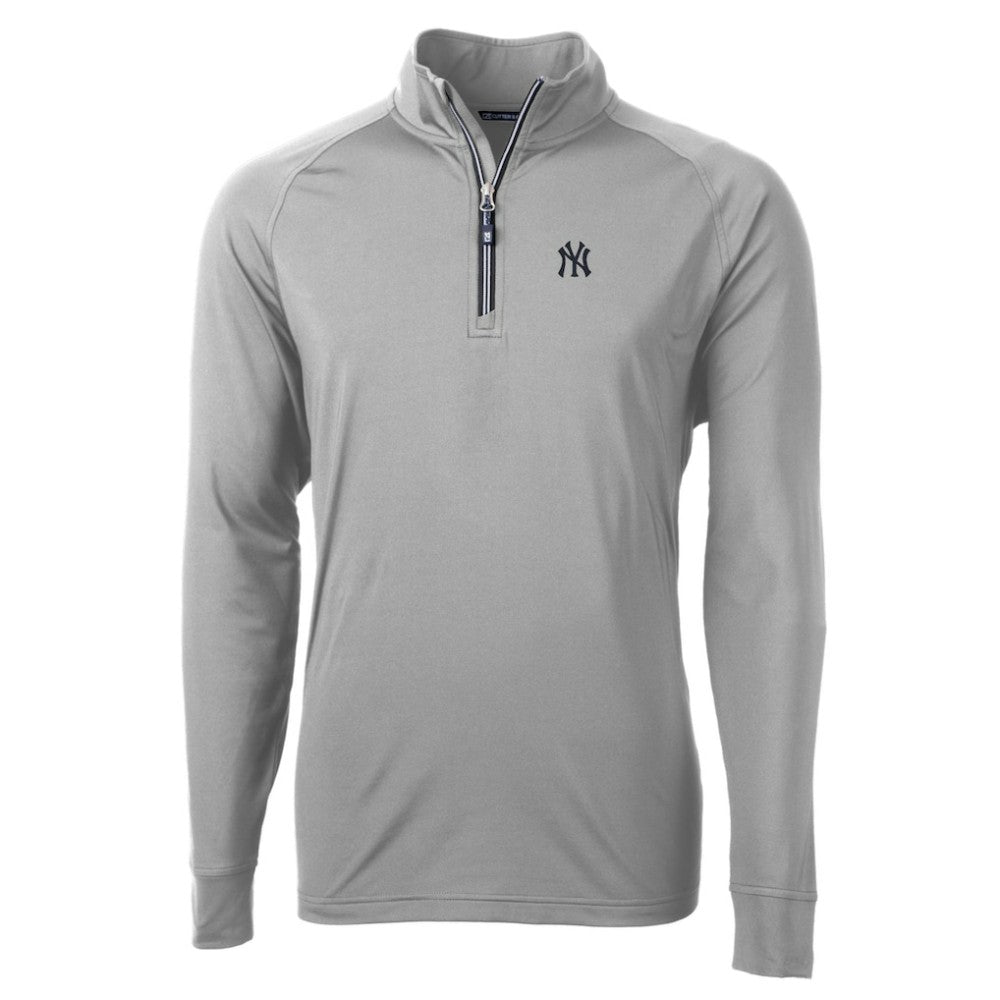 New York Yankees Cutter & Buck Big & Tall Adapt Eco Knit Stretch Recycled Quarter-Zip Pullover Top Online