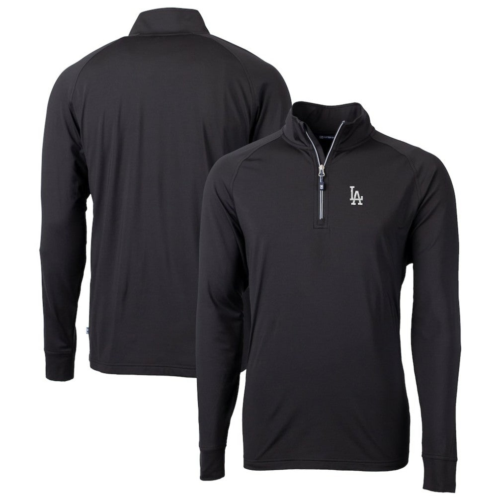 Los Angeles Dodgers Cutter & Buck Big & Tall Adapt Eco Knit Stretch Recycled Quarter-Zip Pullover Top On Sale
