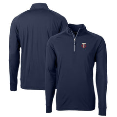 Minnesota Twins Cutter & Buck Big & Tall Adapt Eco Knit Stretch Recycled Quarter-Zip Pullover Top discount