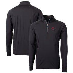 Cincinnati Reds Cutter & Buck Big & Tall Adapt Eco Knit Stretch Recycled Quarter-Zip Pullover Top discount