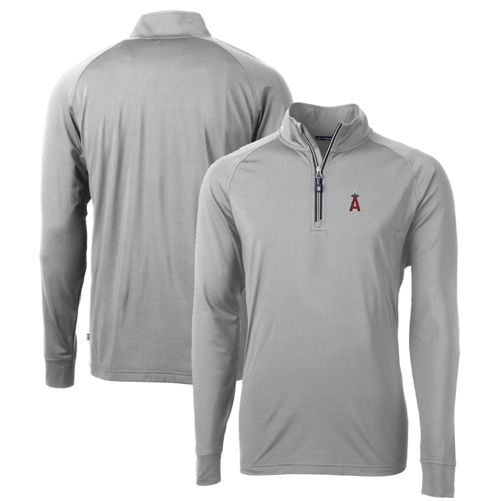 Los Angeles Angels Cutter & Buck Big & Tall Adapt Eco Knit Stretch Recycled Quarter-Zip Pullover Top Online