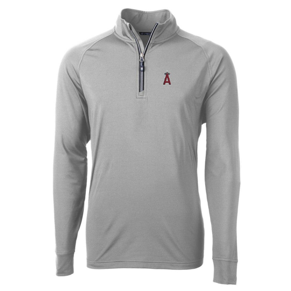 Los Angeles Angels Cutter & Buck Big & Tall Adapt Eco Knit Stretch Recycled Quarter-Zip Pullover Top Online