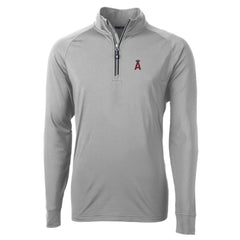 Los Angeles Angels Cutter & Buck Big & Tall Adapt Eco Knit Stretch Recycled Quarter-Zip Pullover Top Online