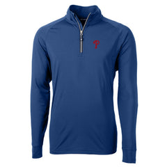 Philadelphia Phillies Cutter & Buck Big & Tall Adapt Eco Knit Stretch Recycled Quarter-Zip Pullover Top Near Me