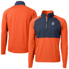 Detroit Tigers Cutter & Buck Adapt Eco Knit Hybrid Recycled Quarter-Zip Jacket Sale