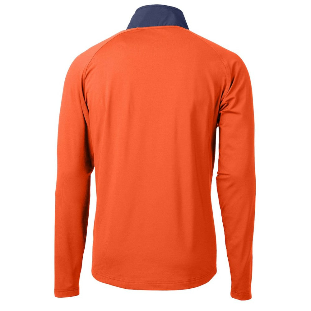 Detroit Tigers Cutter & Buck Adapt Eco Knit Hybrid Recycled Quarter-Zip Jacket Sale