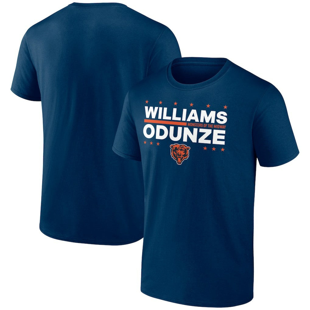 Caleb Williams & Rome Odunze Chicago Bears Election Players T-Shirt Navy - NFL