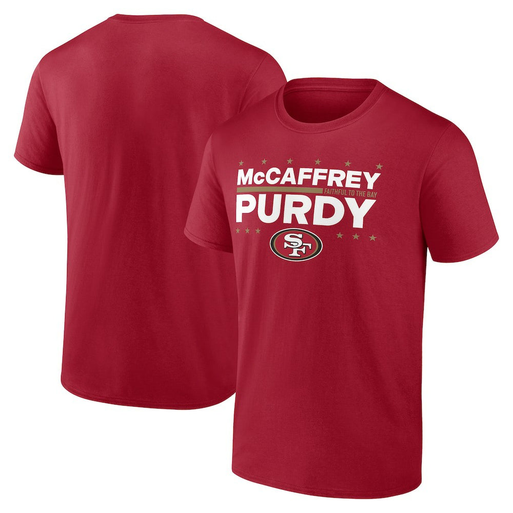 Christian McCaffrey & Brock Purdy San Francisco 49ers Election Players T-Shirt Scarlet - NFL