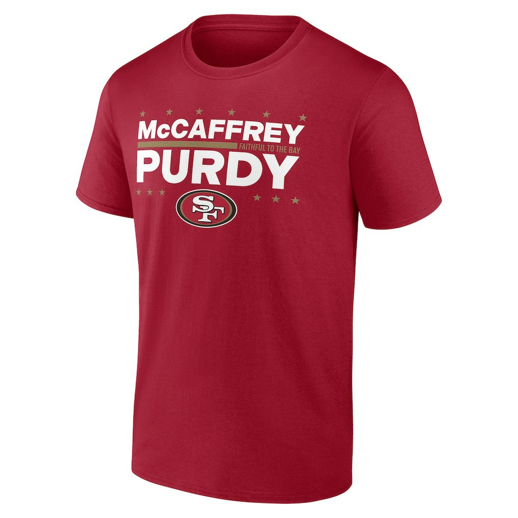 Christian McCaffrey & Brock Purdy San Francisco 49ers Election Players T-Shirt Scarlet - NFL