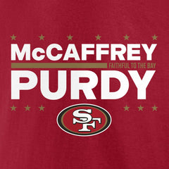 Christian McCaffrey & Brock Purdy San Francisco 49ers Election Players T-Shirt Scarlet - NFL