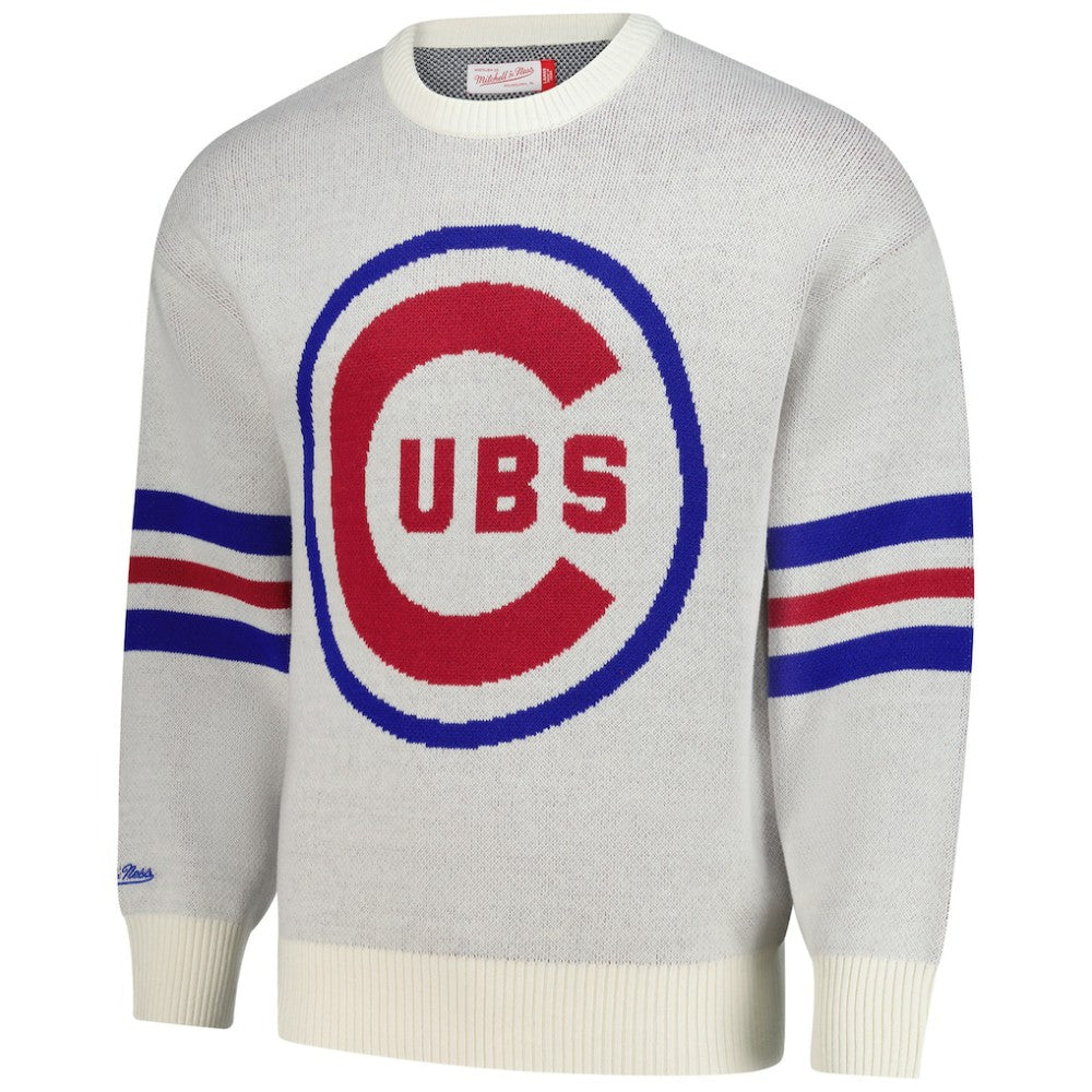 Chicago Cubs Mitchell & Ness Retro Pullover Sweater On Sale