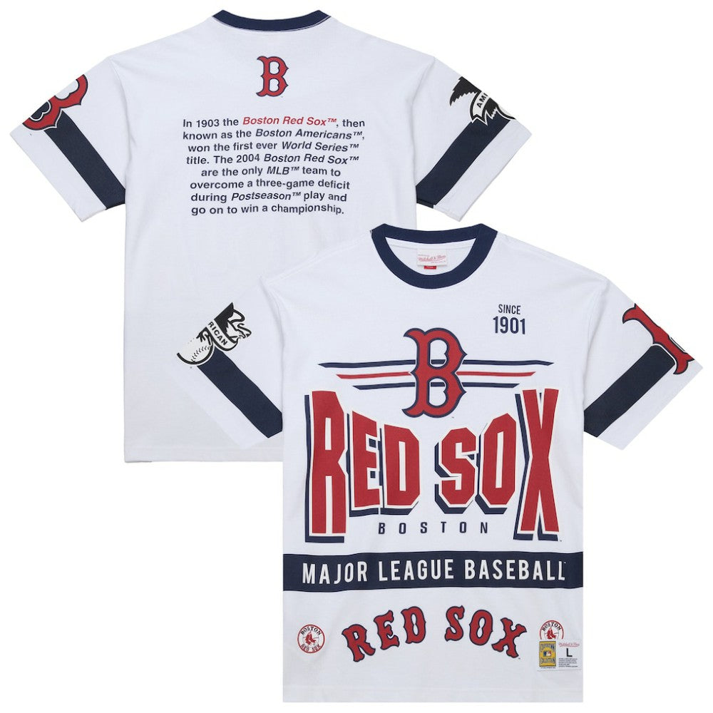 Boston Red Sox Mitchell & Ness Cooperstown Collection Team Origins Premium T-Shirt Lifestyle
